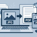 Conversione di immagini in PDF tramite strumenti digitali su diversi dispositivi